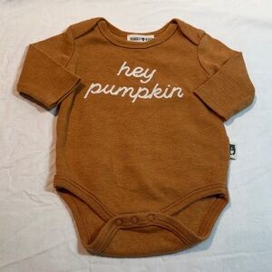 Rabbit + Bear - Organic Cotton "Hey Pumpkin" Baby Onesie Shirt